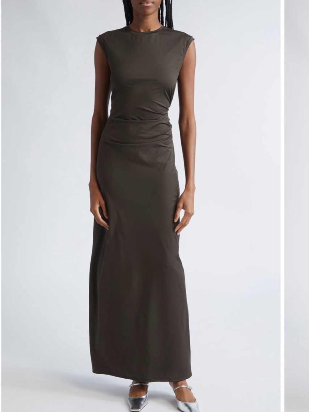 Stella McCartney Ruched Sleeveless Maxi Dress NWT